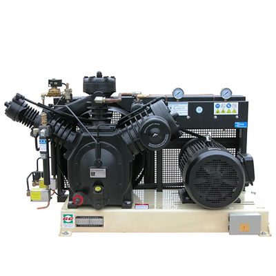 الاستخدام الصناعي نظام ضاغط الهواء 30 بار نوع المكبس تبريد الهواء 7.5KW