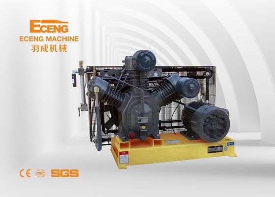 الاستخدام الصناعي نظام ضاغط الهواء 30 بار نوع المكبس تبريد الهواء 7.5KW